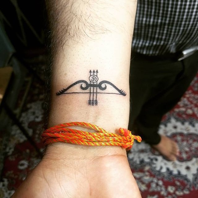 Middle Eastern Bow & Arrows Arrow Tattoo Tattoo Design