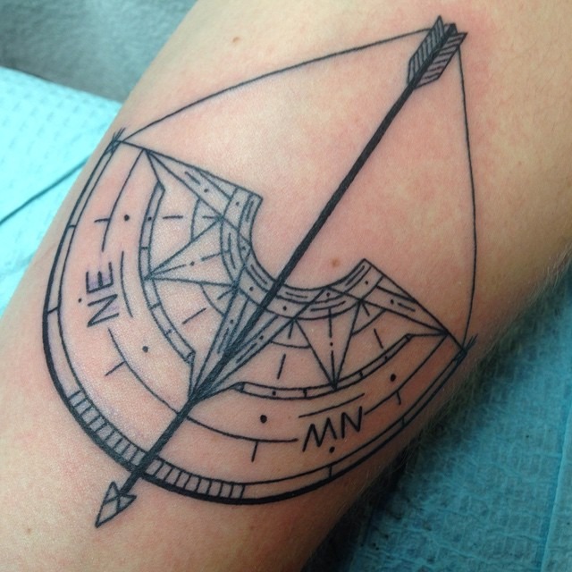 My Aim Is True Tattoo Directional Design Arrow Tattoo Tattoo Design
