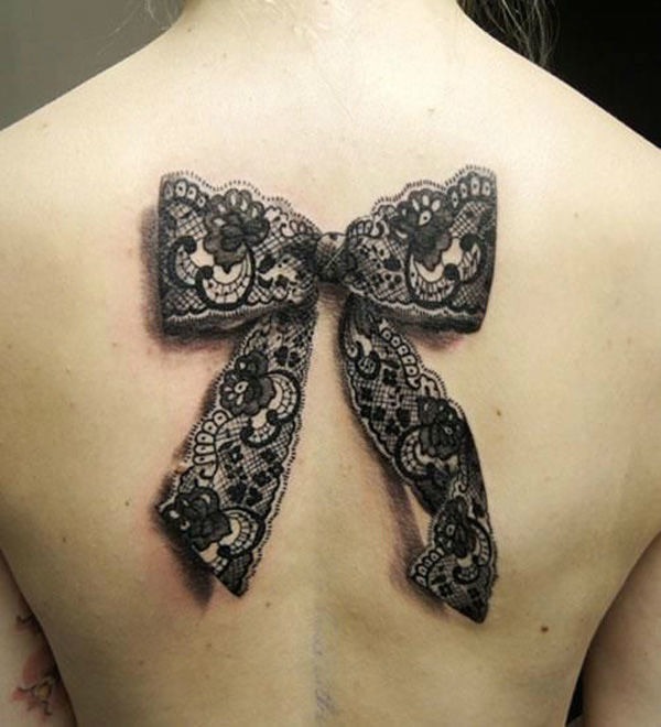 Cool 3D bow tattoo Tattoo Design