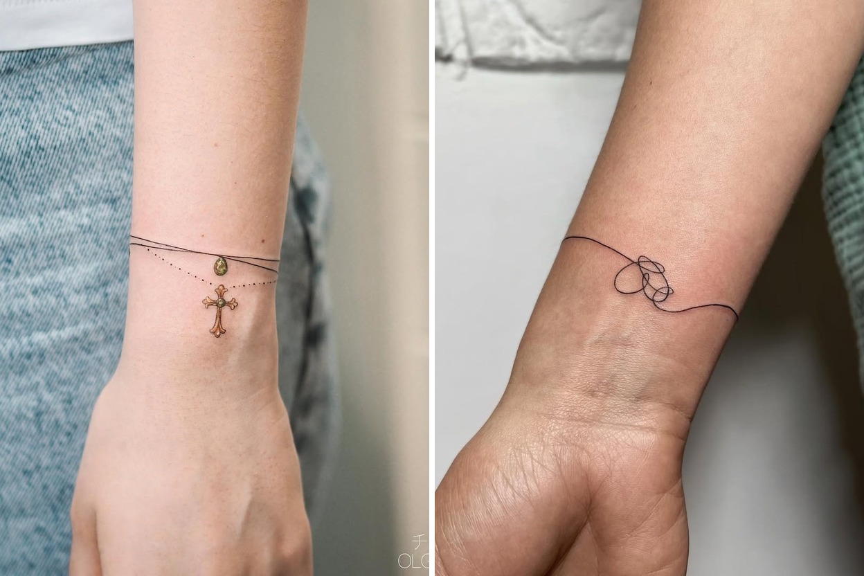 47 Inspiring Bracelet Tattoo Ideas For Your Next Ink Featured Lookbook Collage