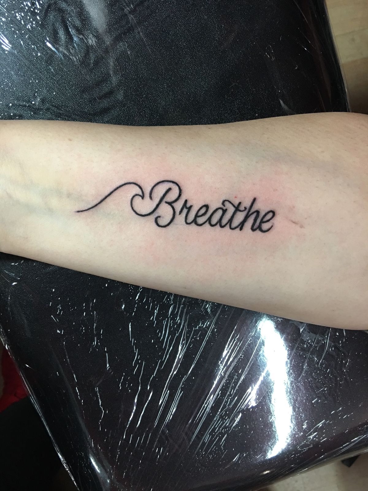 Clean Capital BREATHE Wrist Tattoo Tattoo Design