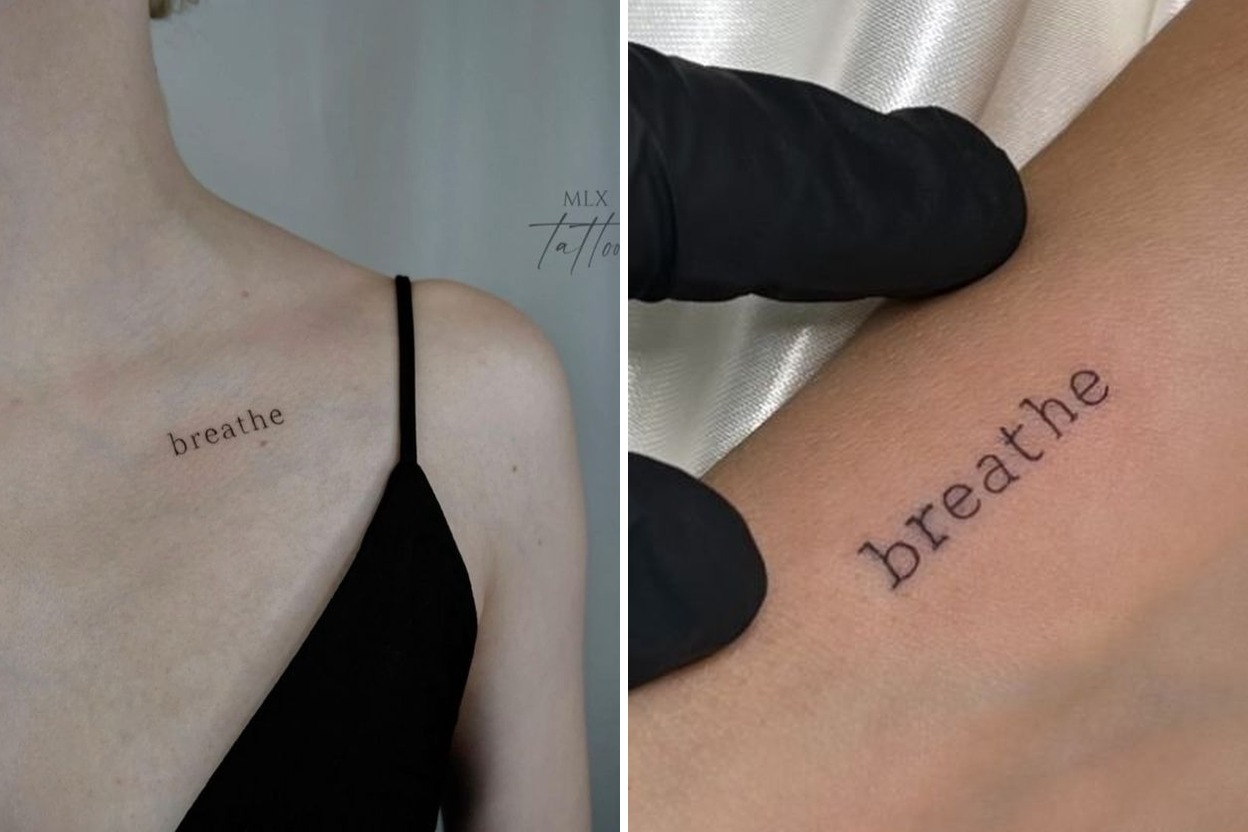 31+ Breathe Tattoo Ideas & Inspiration Featured Lookbook Collage