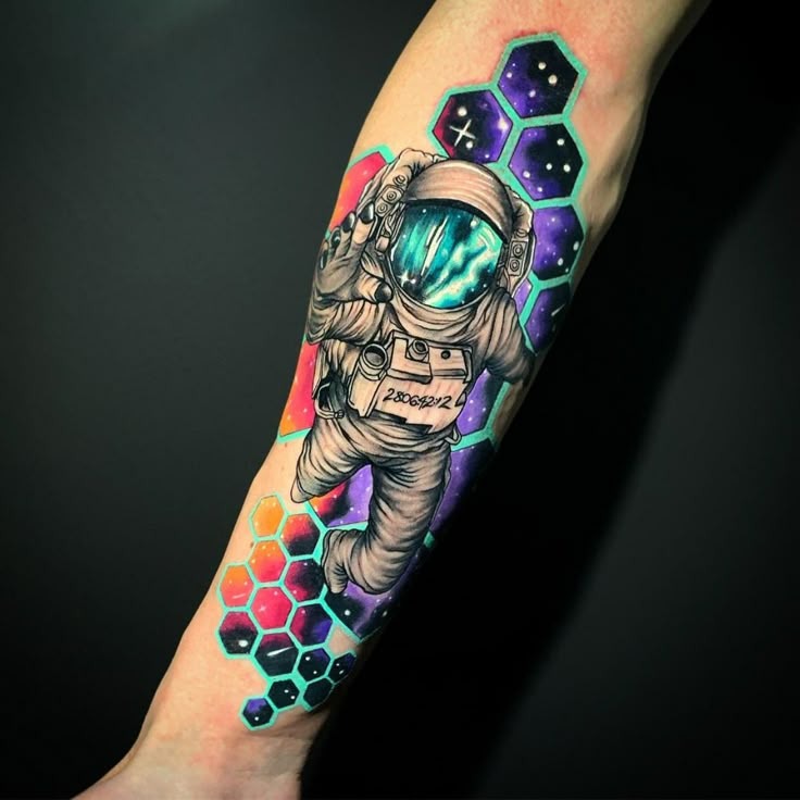 Celestial Geometry and Galaxy Tattoo Design
