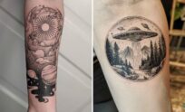 Space Tattoo Ideas For Minimalist and Expressive Tattoos