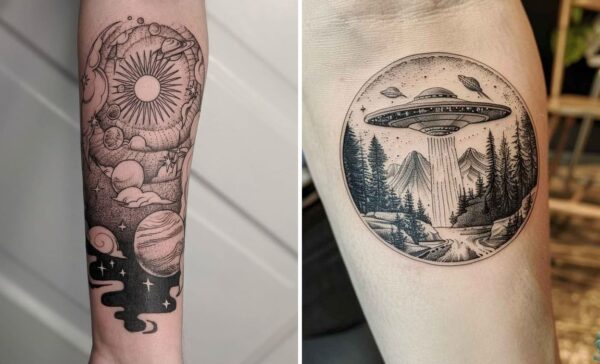 Space Tattoo Ideas For Minimalist and Expressive Tattoos