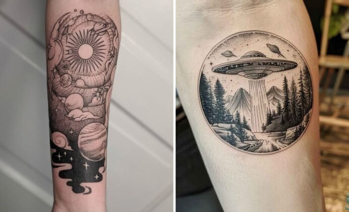 Breathtaking Space Tattoo Ideas For Meaningful and Timeless Ink