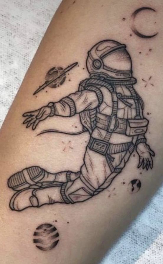 Feminine Star Trail Tattoo Design