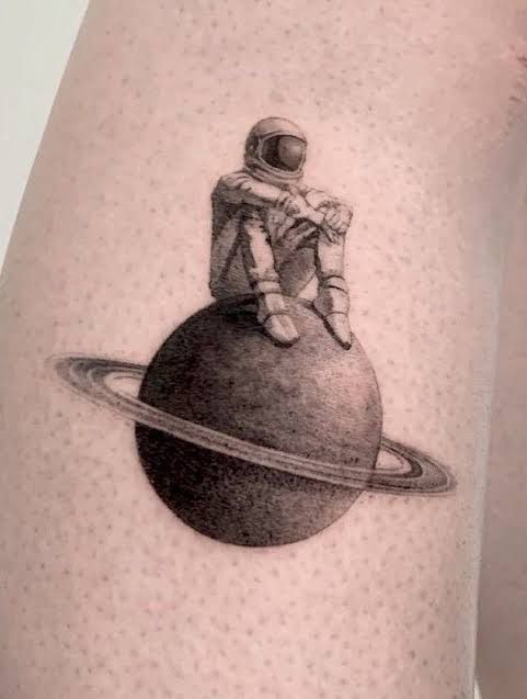 Floating in the Void Tattoo Design