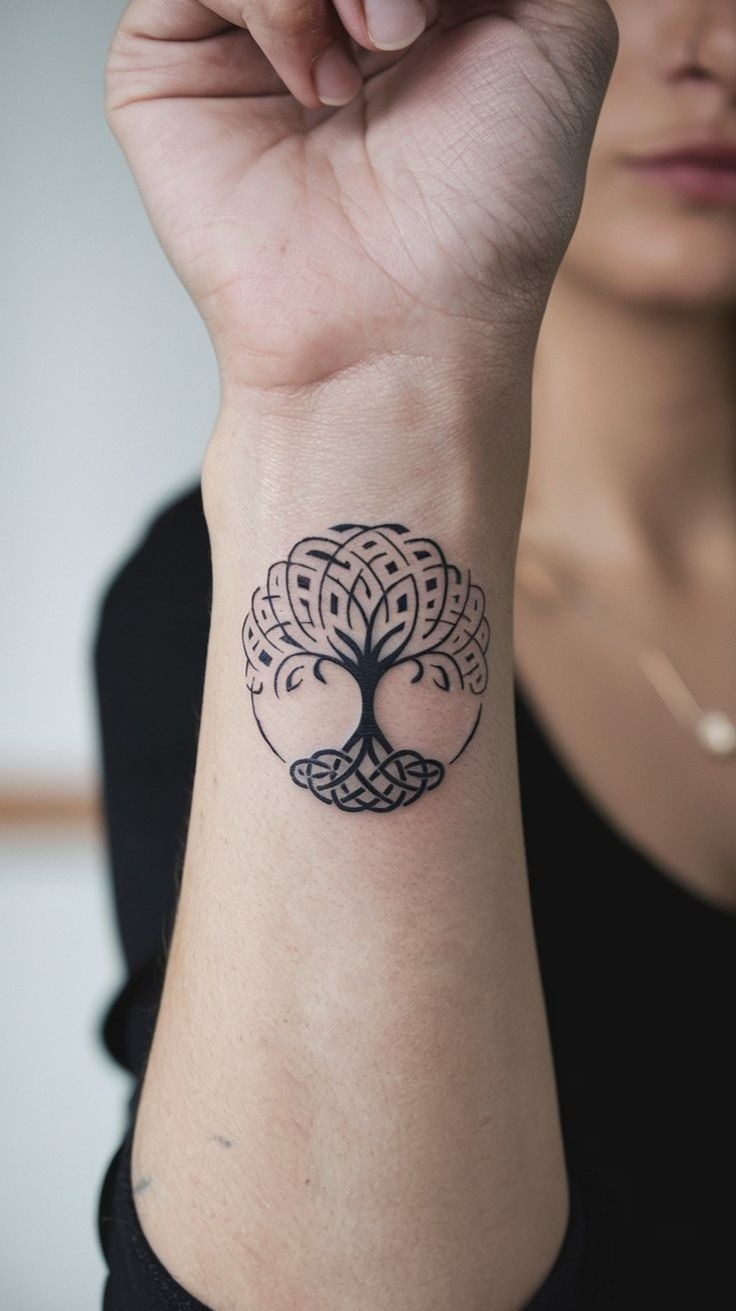 Celtic Symbolism Tree Tattoo Tattoo Design