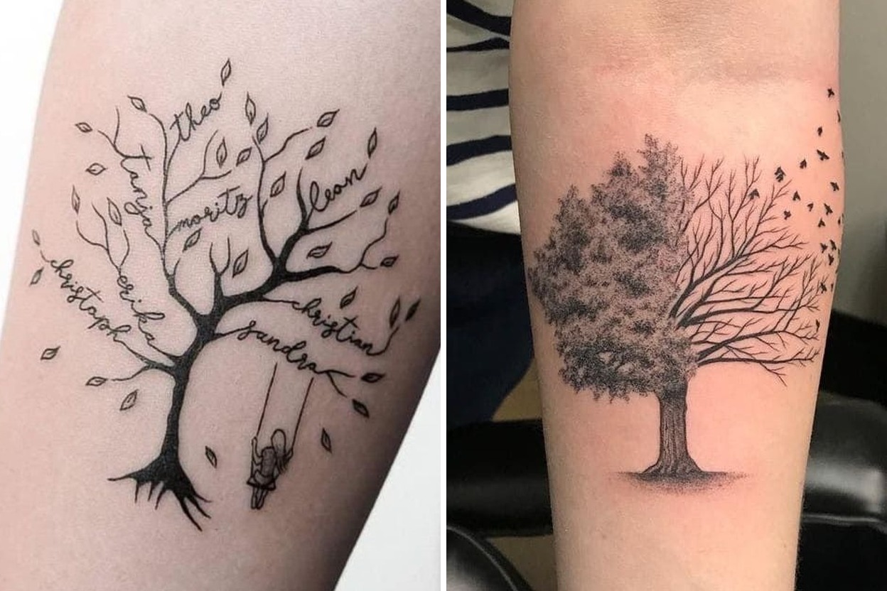 24+ Breathtaking Tree Tattoo Ideas That Grow with You Featured Lookbook Collage