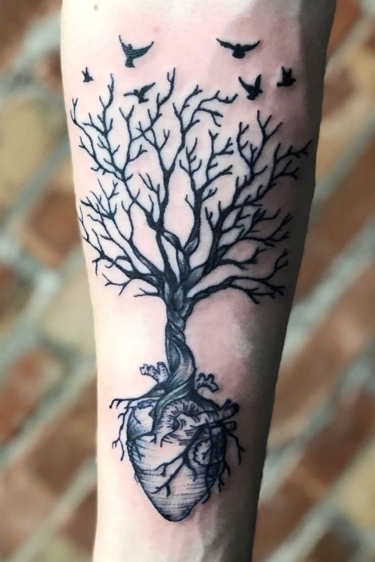 Tree from the Heart Tattoo Tattoo Design