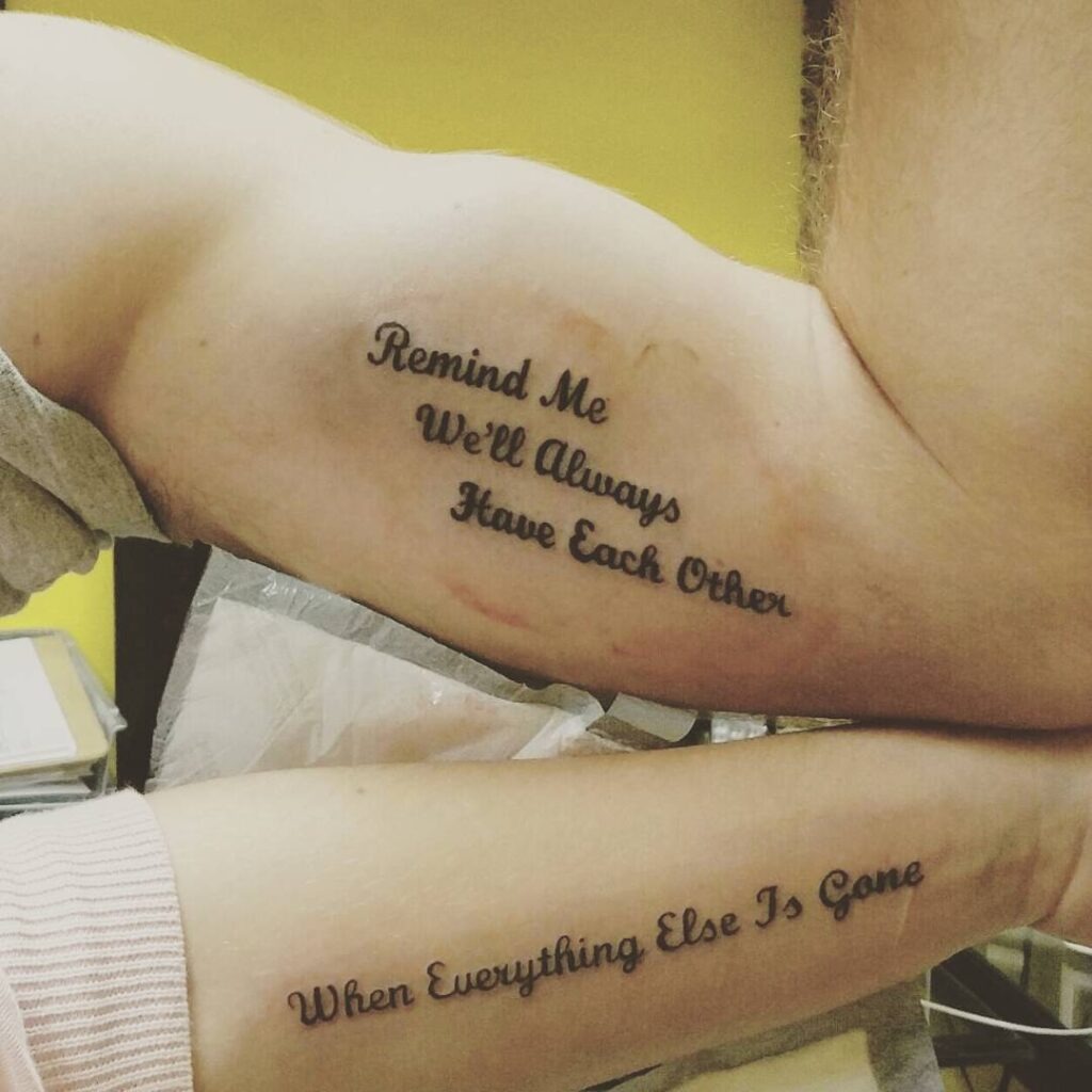 Blood of My Blood Matching Tattoo Tattoo Design