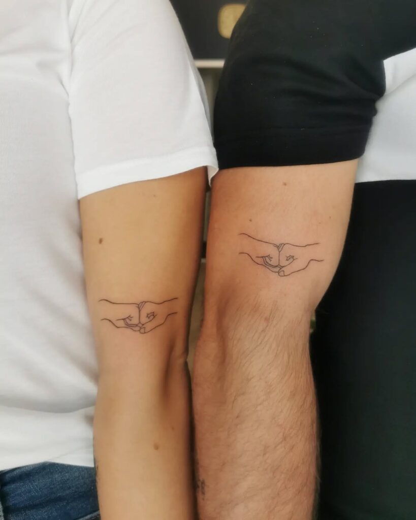 Brother and Sister Roman Numeral Tattoo Tattoo Design