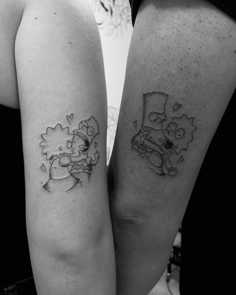 C-3PO and R2-D2 Sibling Tattoo Tattoo Design