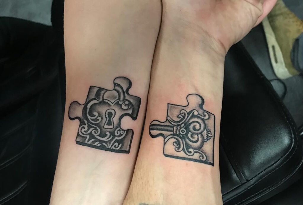 Compass and Anchor Sibling Tattoo Tattoo Design