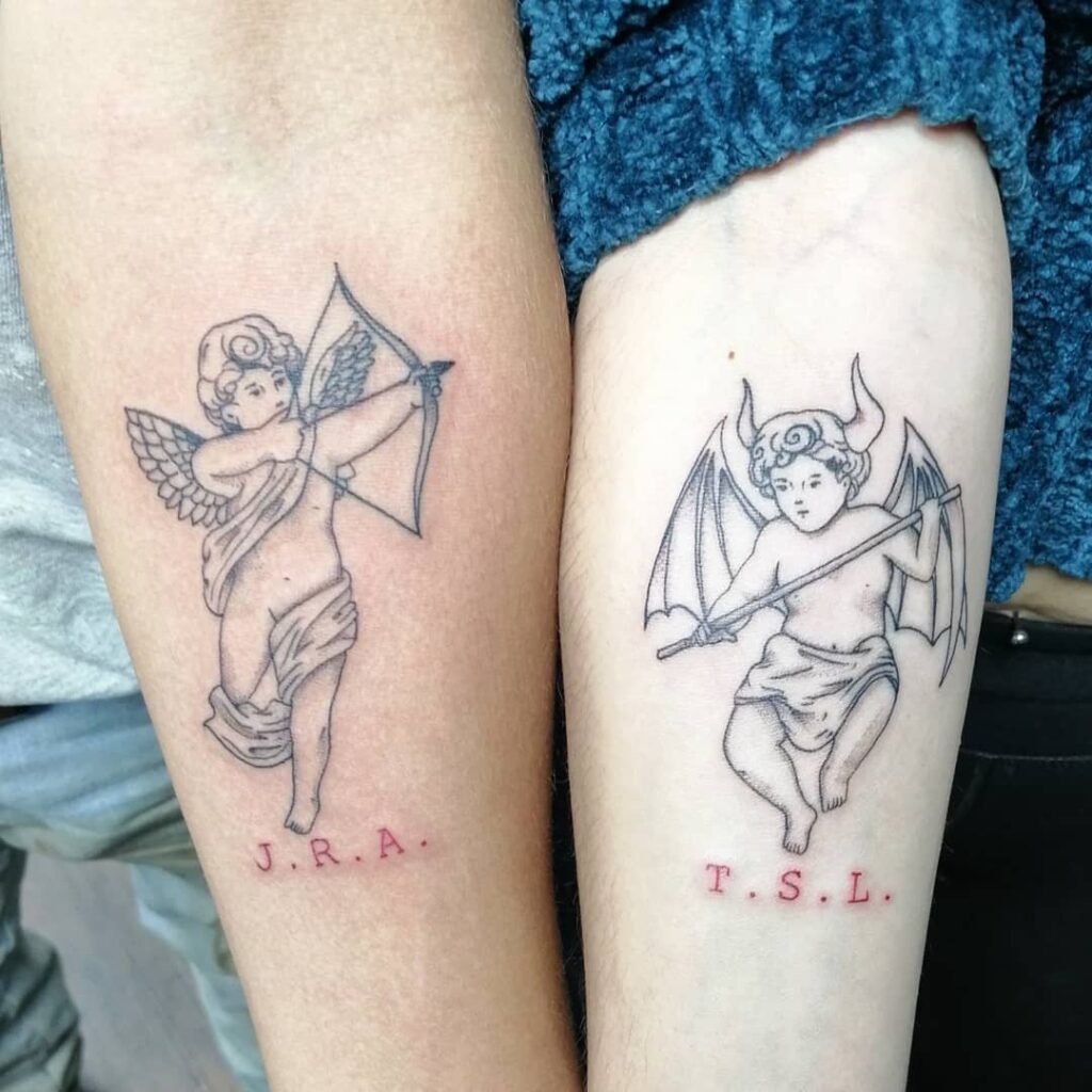 Compass Sibling Tattoo Tattoo Design