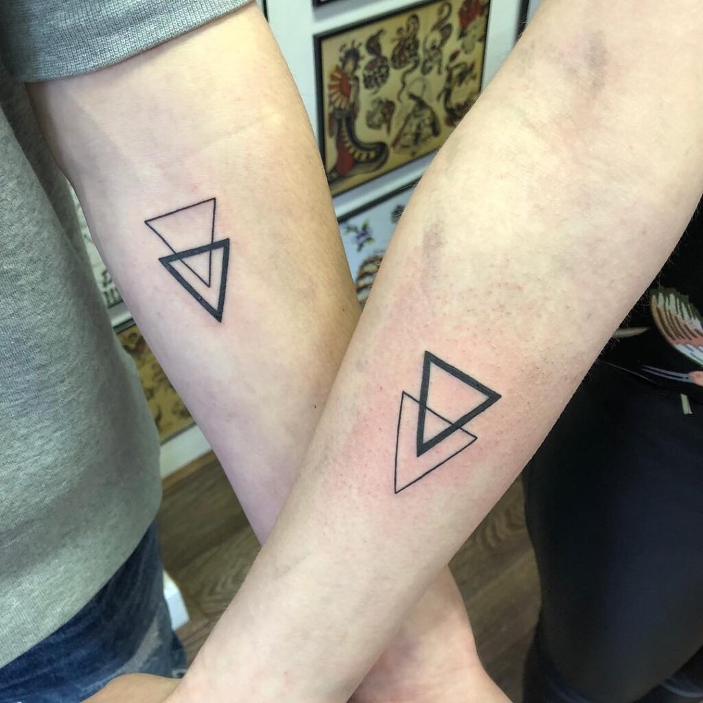 Geometric Mandala Sibling Tattoo Tattoo Design