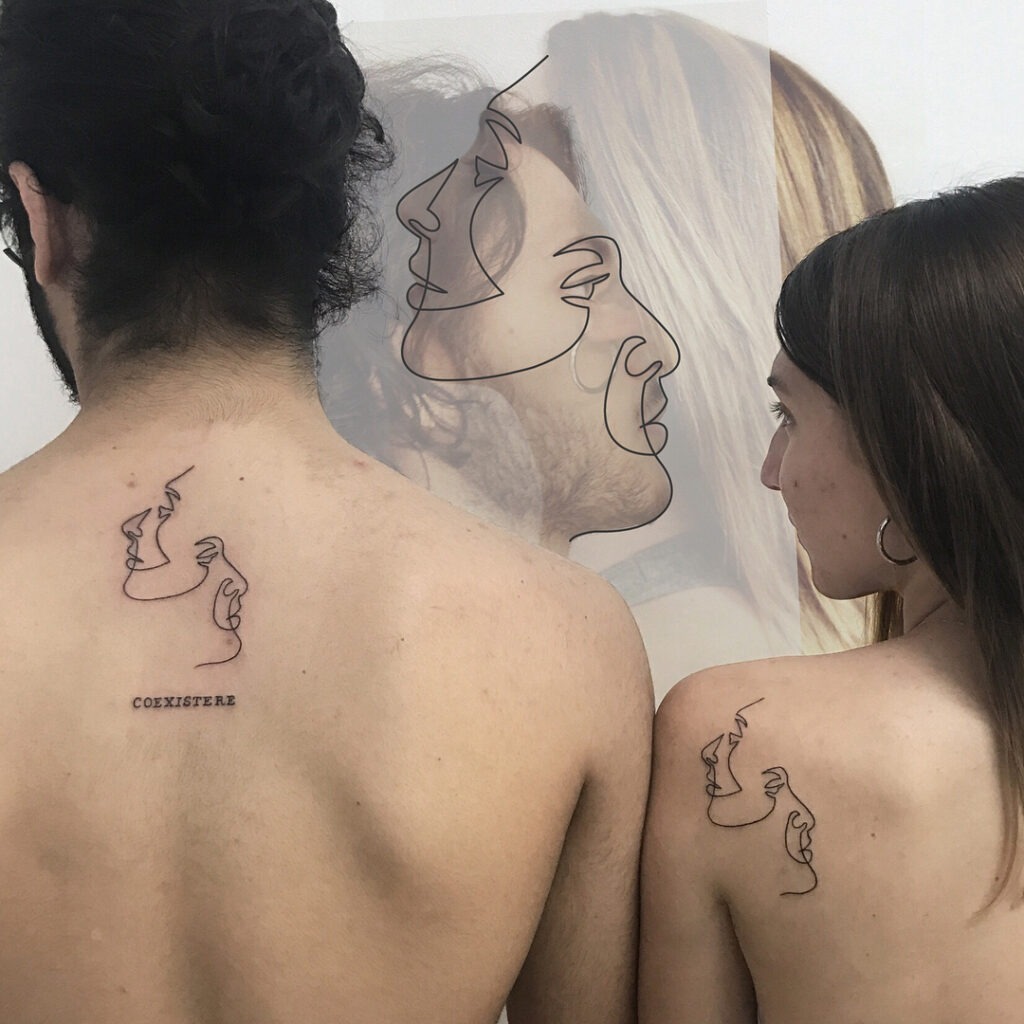 Player 1 and Player 2 Sibling Tattoo Tattoo Design
