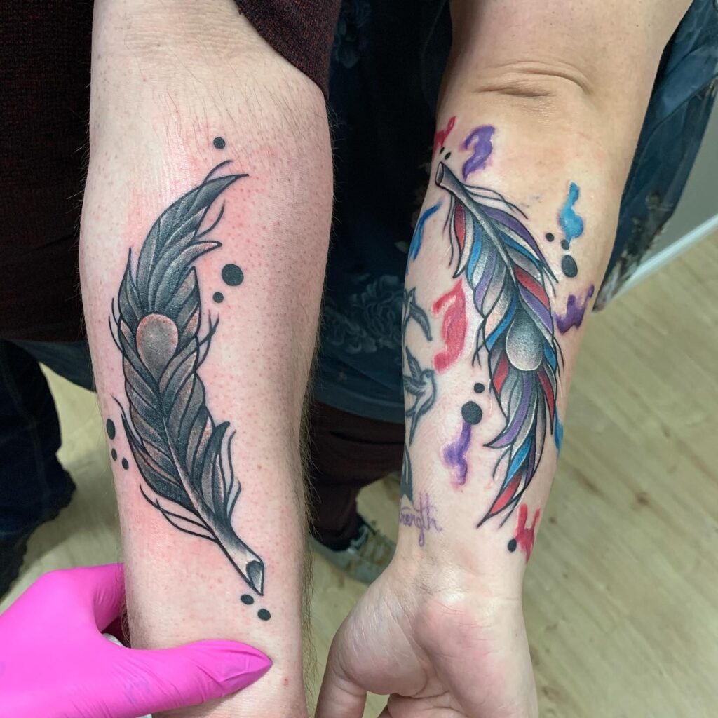 Protector and Savior Sibling Tattoo Tattoo Design