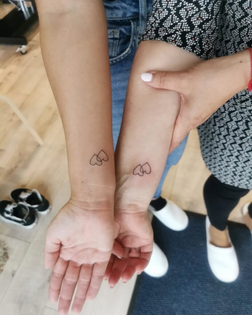 Simple Sibling Stick Figure Tattoo Tattoo Design