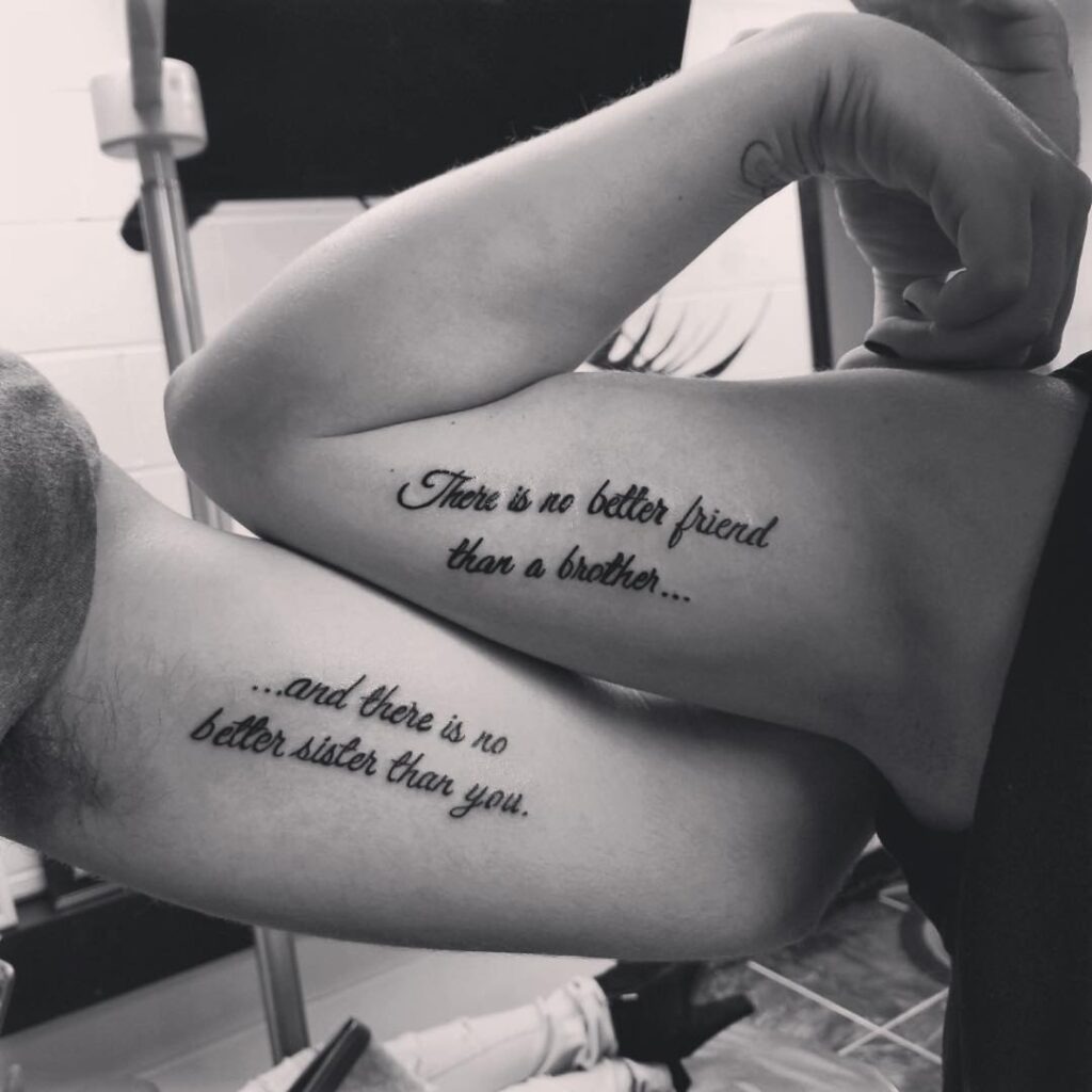 Yin-Yang Feather Sibling Tattoo Tattoo Design