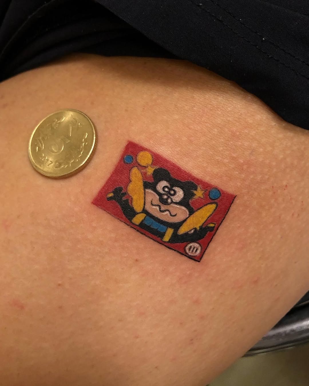 Playful cartoon bubble gum tattoo design Tattoo Design