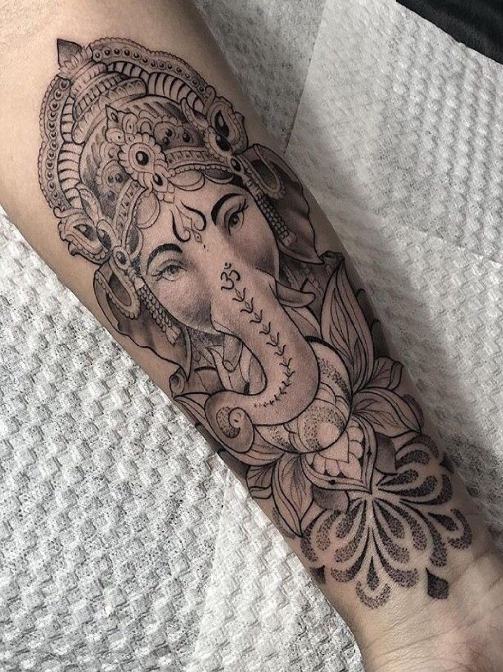 Sacred Elephant Guardian Tattoo Design
