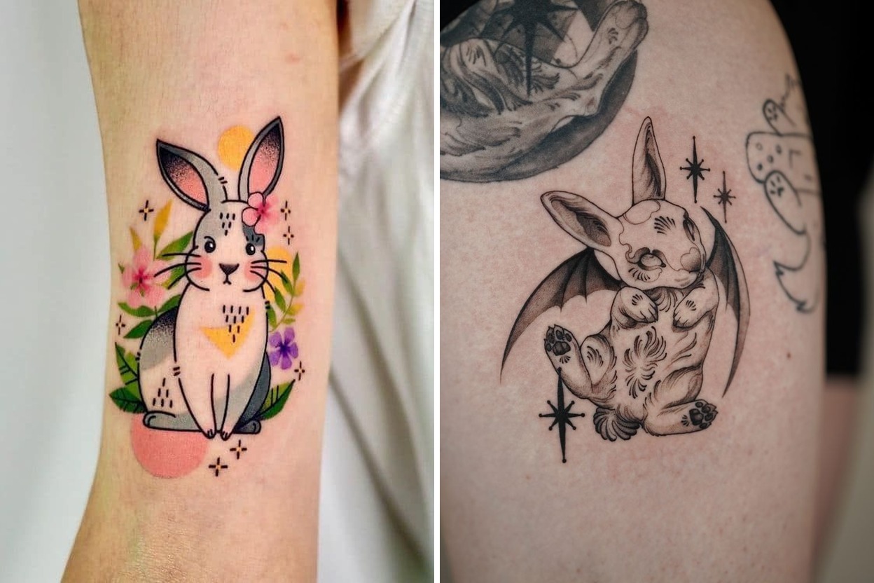 Bunny Tattoo Ideas That Demand Attention and Admiration Featured Lookbook Collage