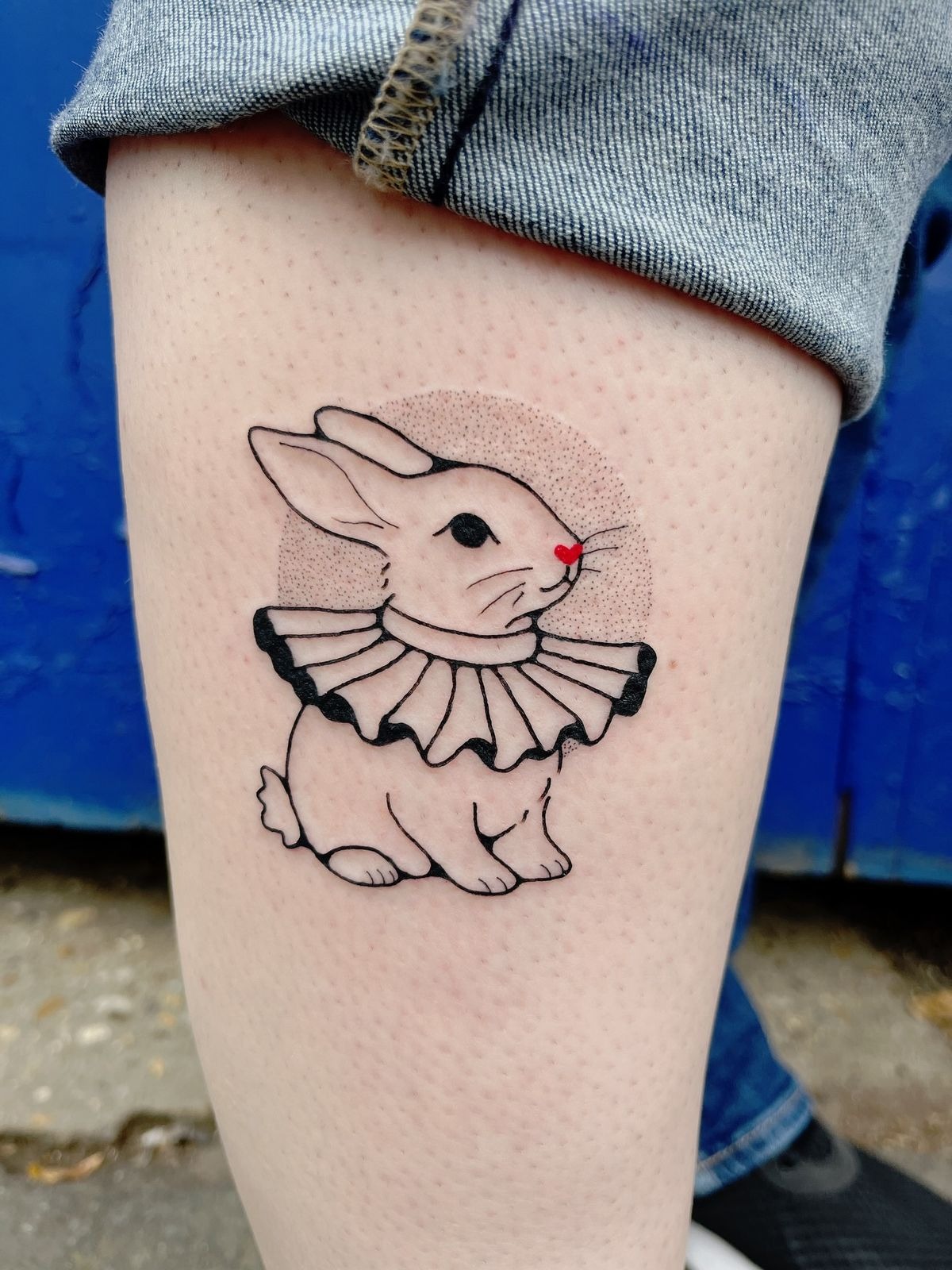 Minimal Wrist Lop Bunny Tattoo Design