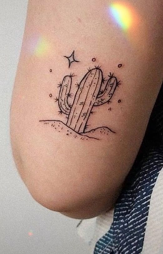 Simple Desert Dream Tattoo Design