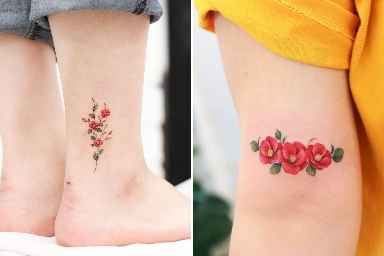 55+ Camellia Tattoo Ideas & Inspiration Featured Lookbook Collage