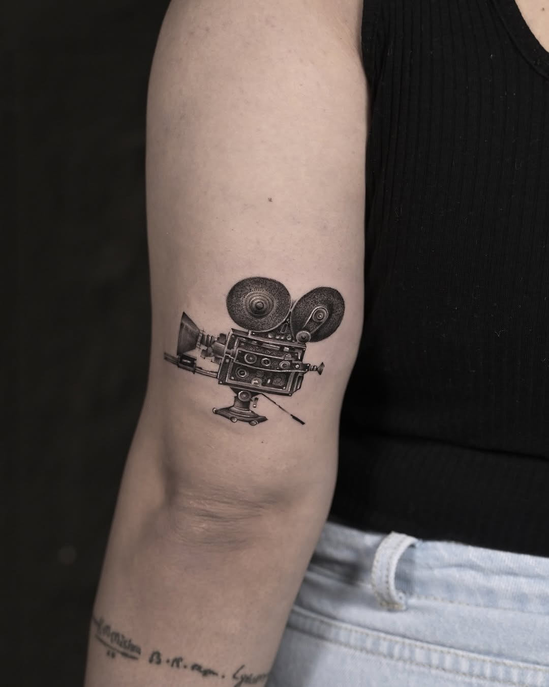 Vintage camera tattoo exudes artistic nostalgia Tattoo Design