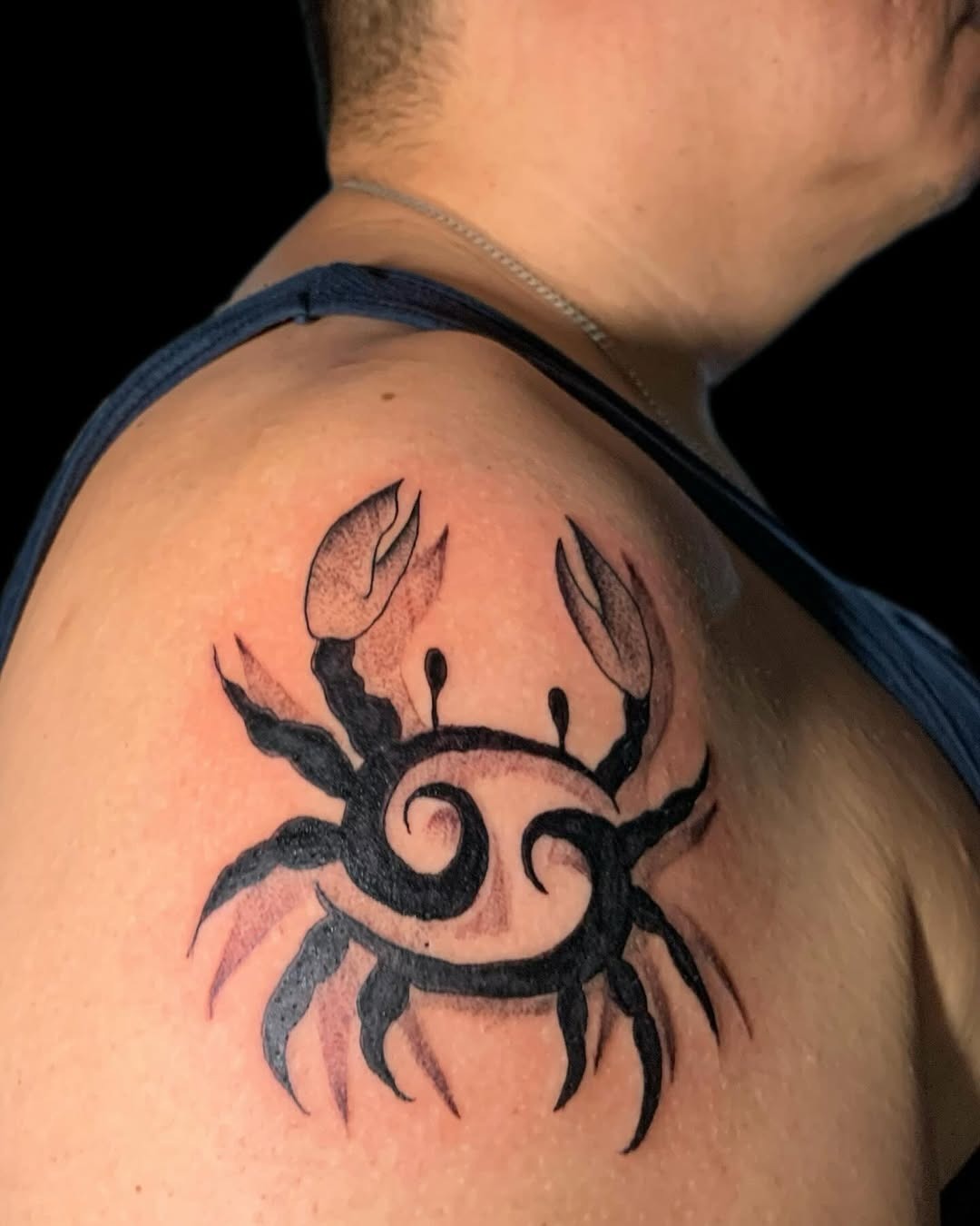 Stylish Cancer Crab Zodiac Tattoo Design Tattoo Design
