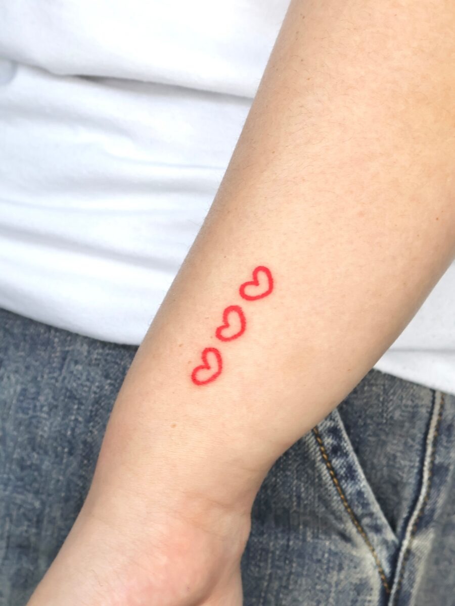 Charming Red Candy Heart Tattoo Design Tattoo Design