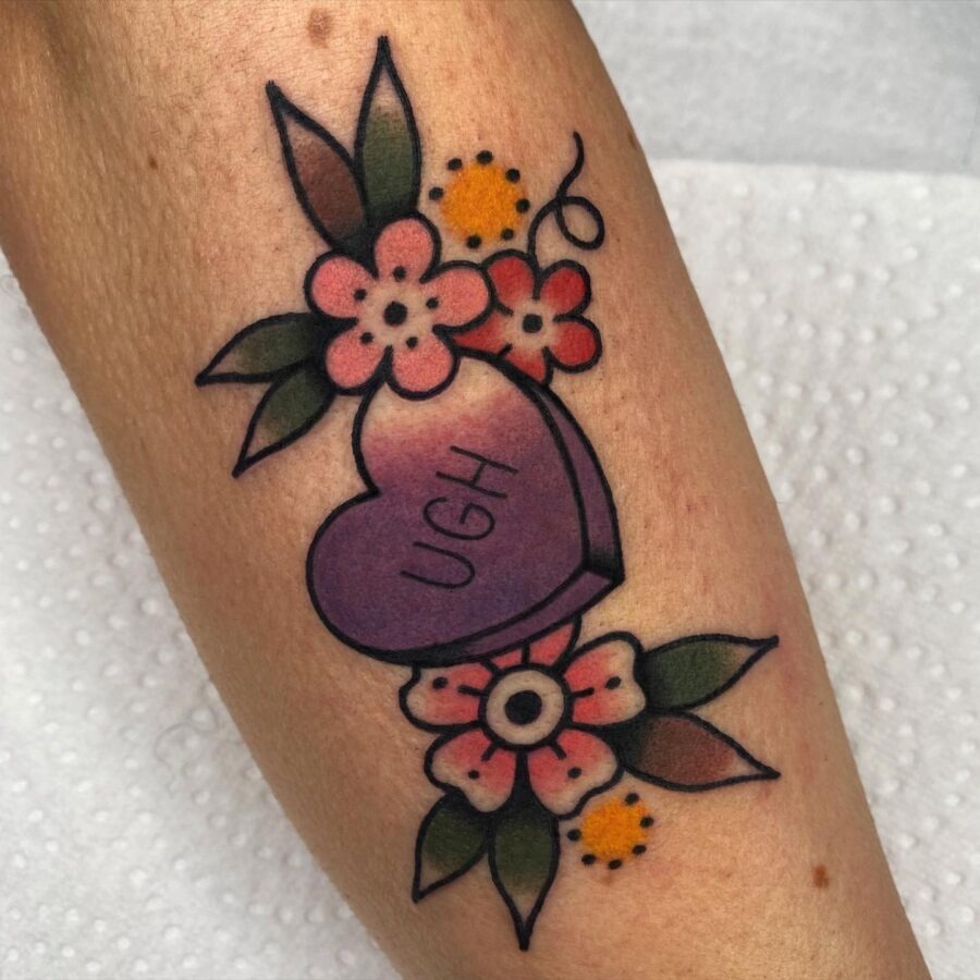Charming Tattoo with a Playful Expression Tattoo Design