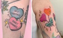 76+ Candy Heart Tattoo Ideas & Inspiration