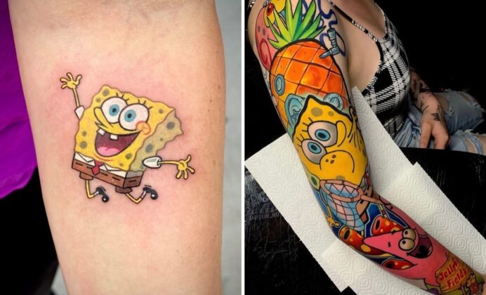 33+ Cartoon Sea Sponge Tattoo Ideas & Inspiration