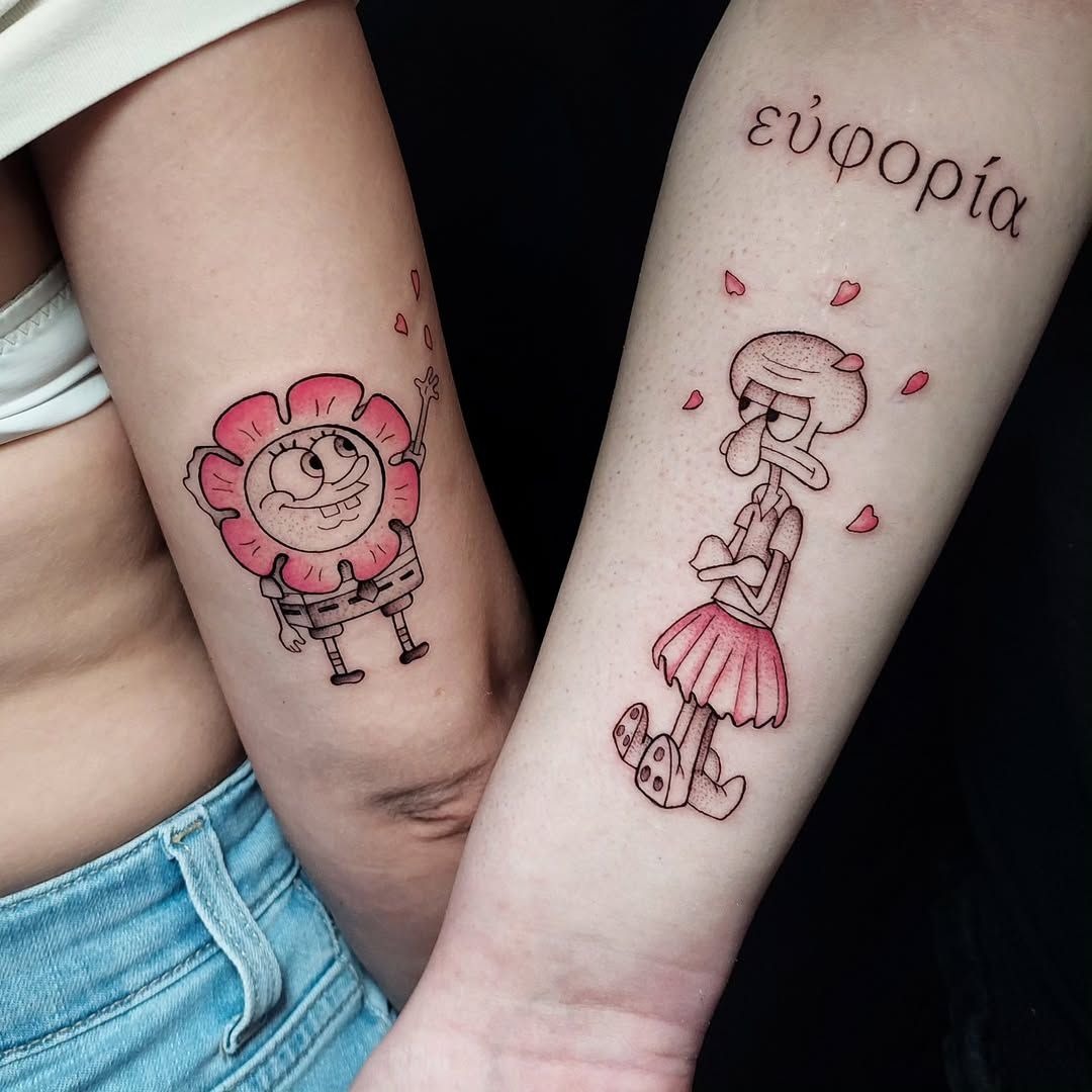 Gary Hearts Traditional Cute Pop Tattoo Design