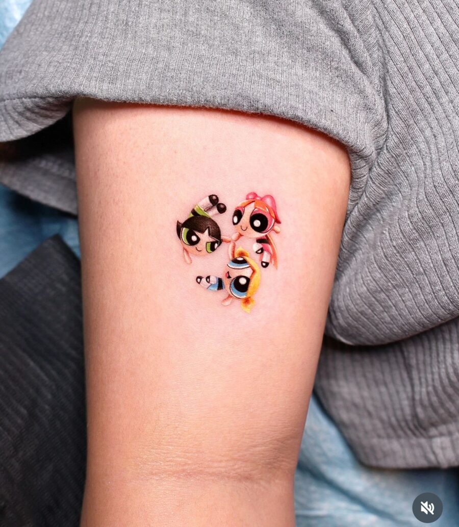Charming Powerpuff Girls Tattoo Design Tattoo Design