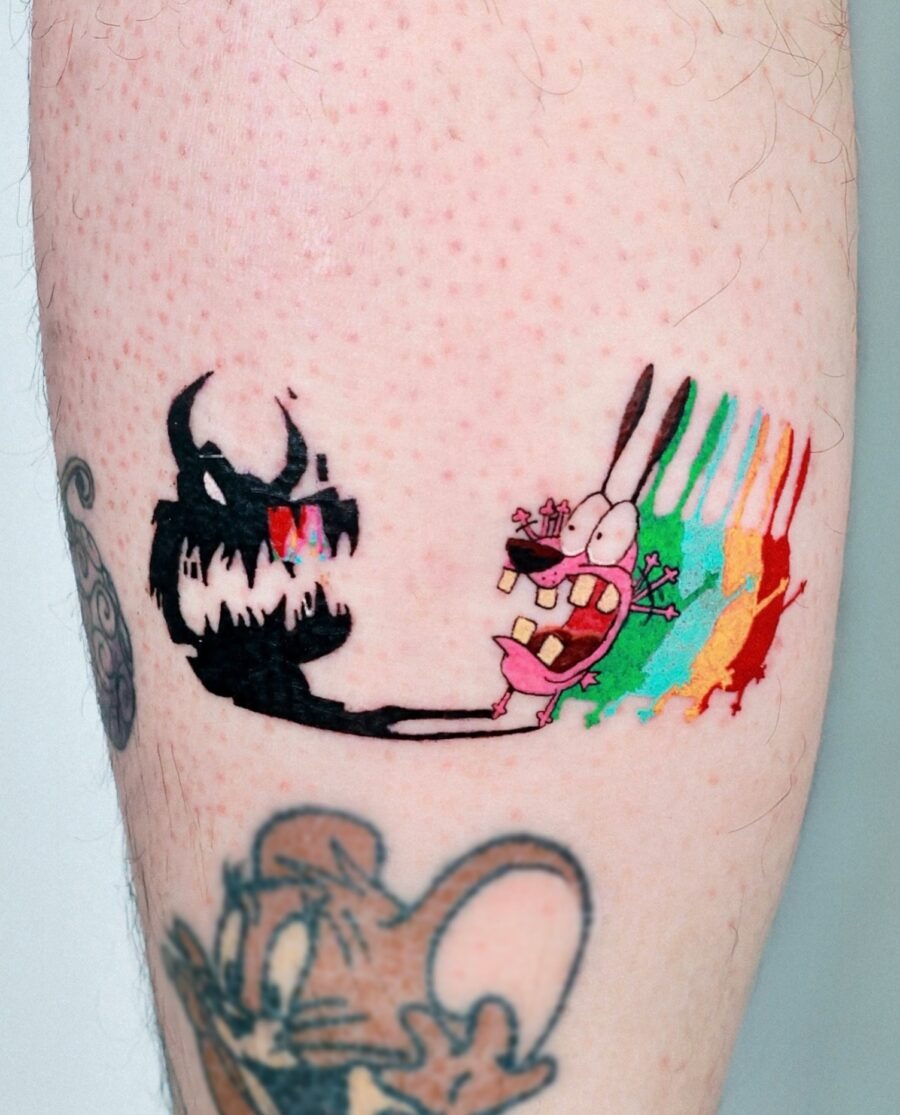 Dynamic Cartoon Mashup Tattoo Design Tattoo Design