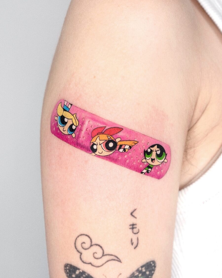 Iconic cartoon tattoos celebrating childhood favorites Tattoo Design