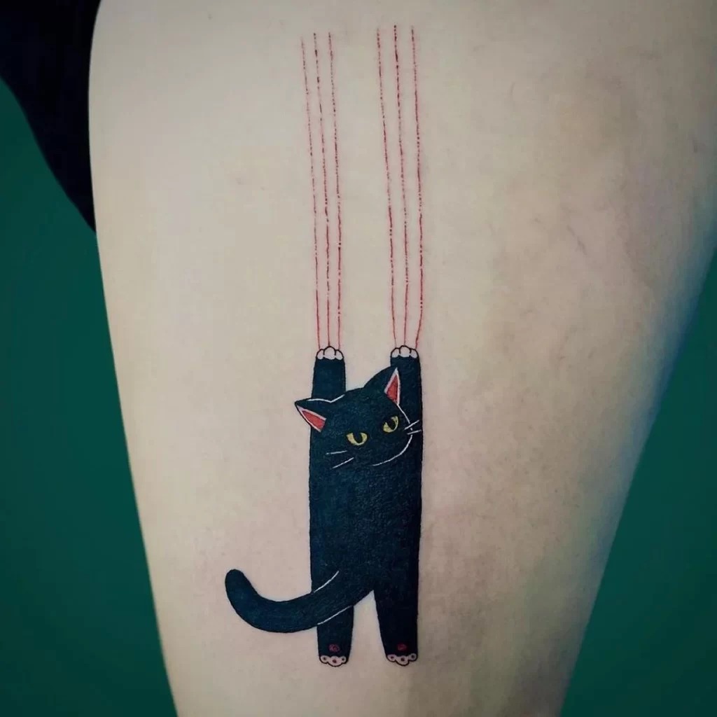 Climbing Cat Scratch Tattoo Tattoo Design