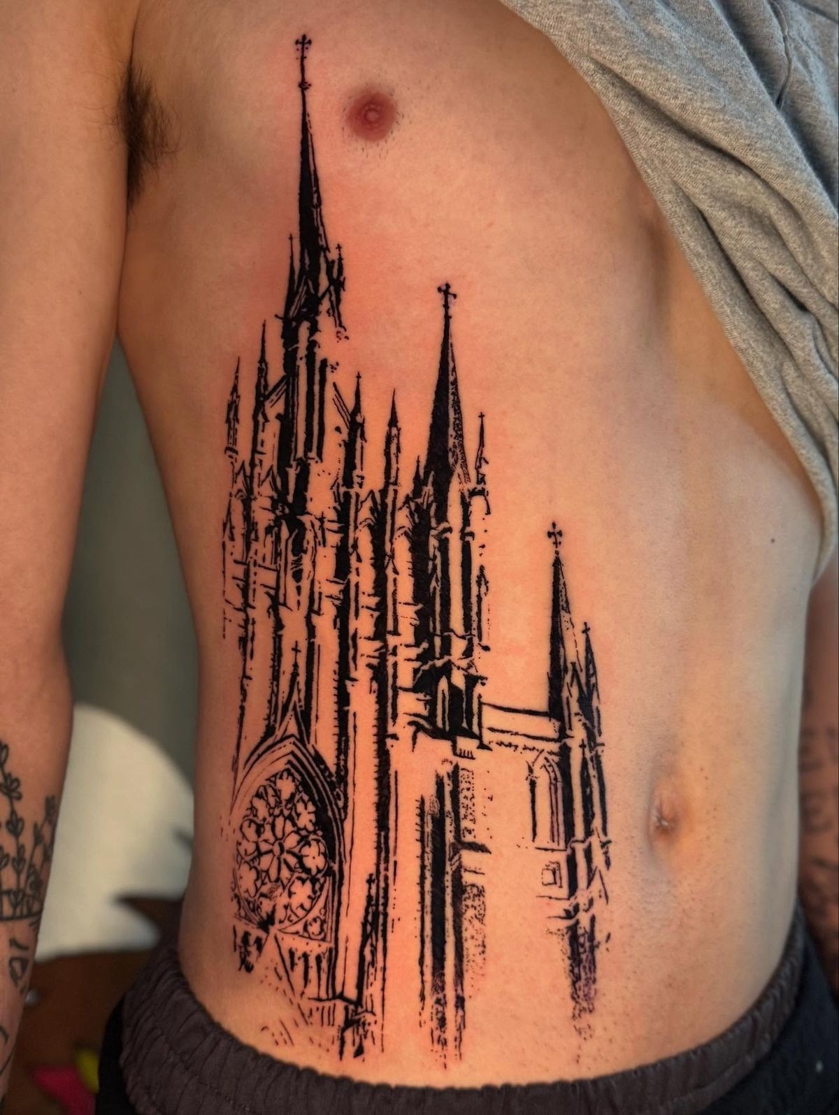 Abstract Cathedral Back Tattoo Tattoo Design