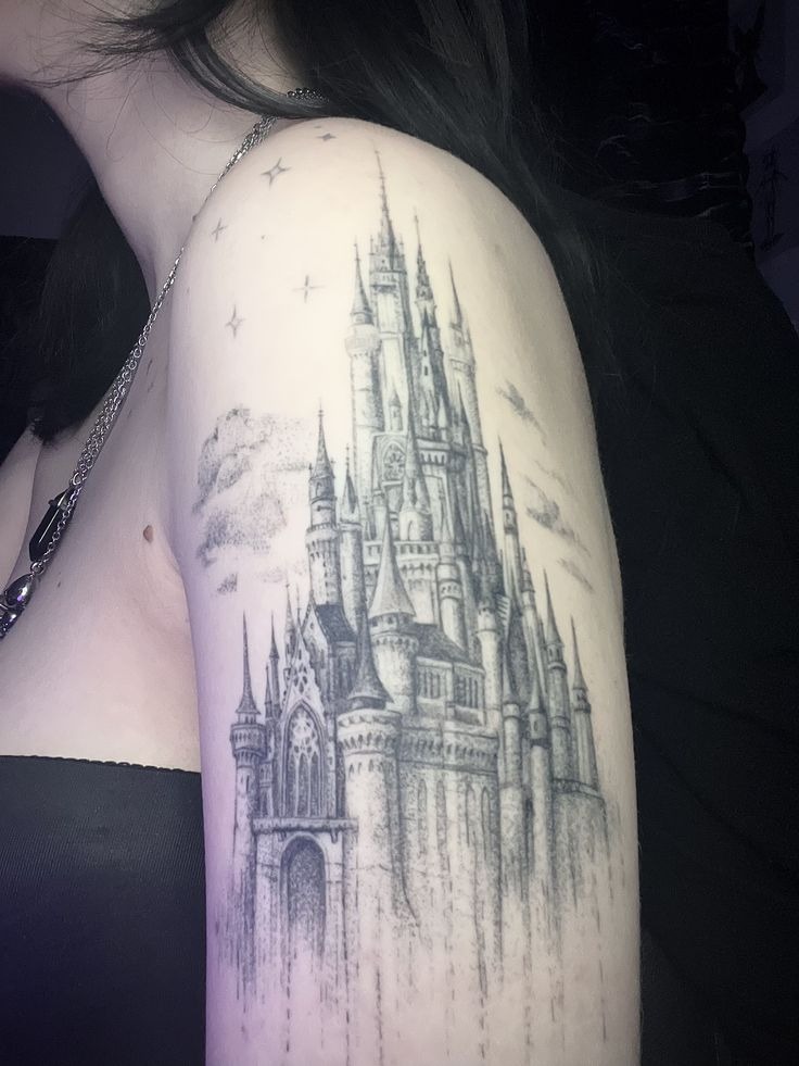 Mirrored Cathedral Foot Tattoo Tattoo Design