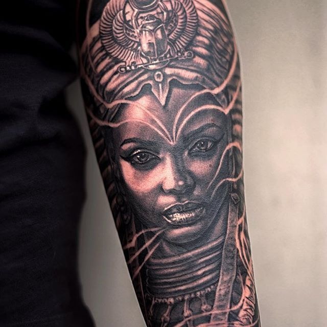 The Ancient Goddess Tattoo Design