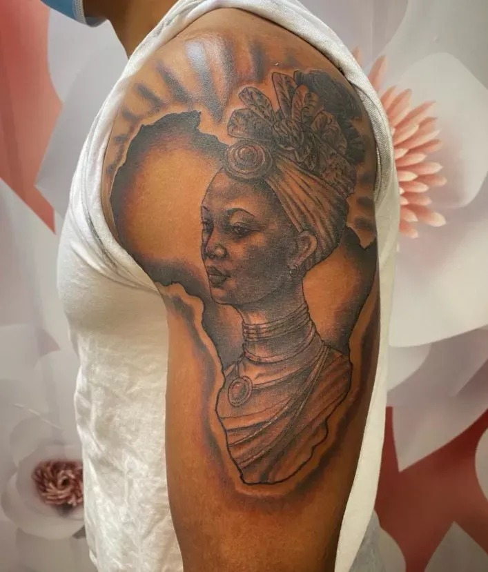 The Queen of the Motherland Tattoo Design
