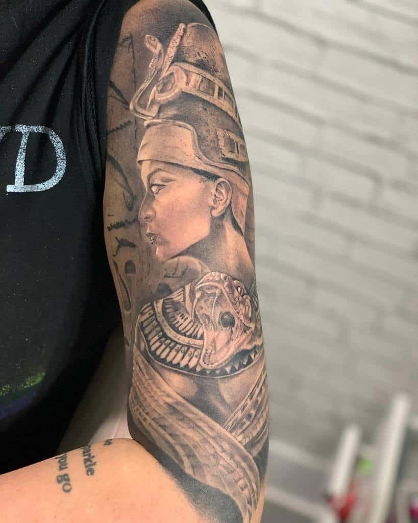 The Regal Profile Tattoo Design