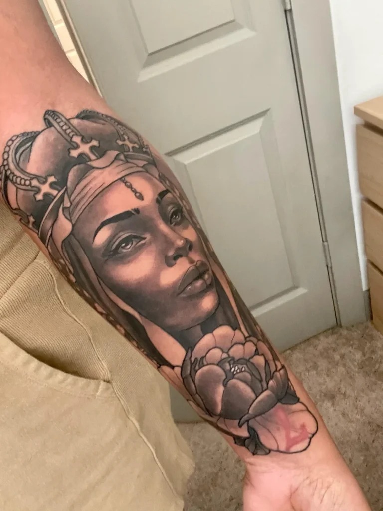 The Royal Gaze Tattoo Design