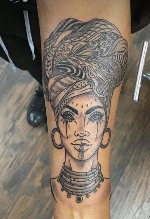 The Tribal Empress Tattoo Design