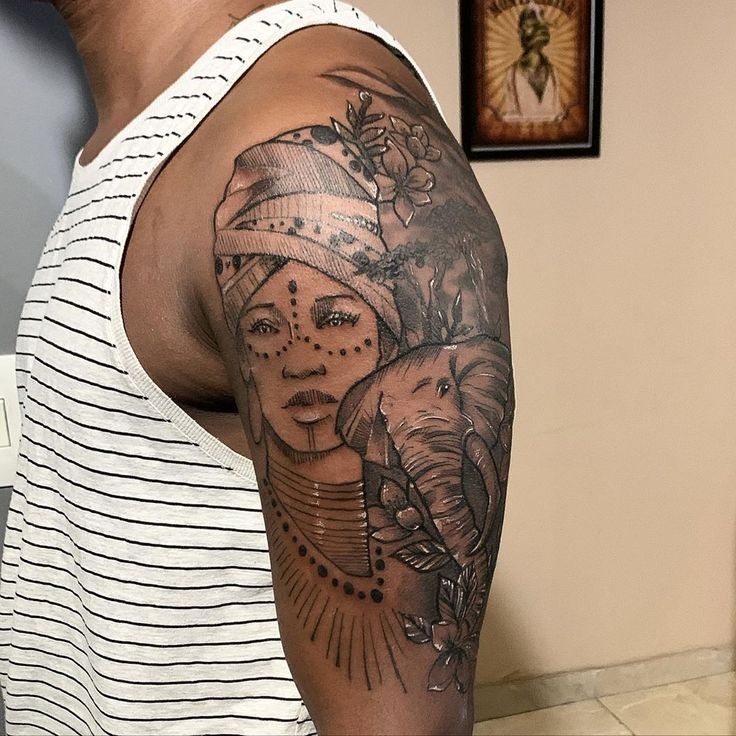 The Tribal Guardian Tattoo Design